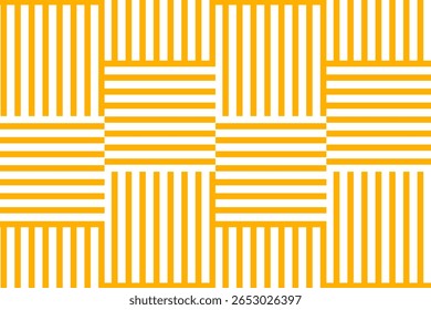 Straight intersecting orange horizontal and vertical lines. Spaghetti texture. Ramen, pasta or noodle pattern. Traditional Italian, Chinese of Japanese food print. Vector flat illustration.
