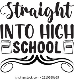 Inmediatamente en el archivo vector de diseño de camisetas de la escuela secundaria.
