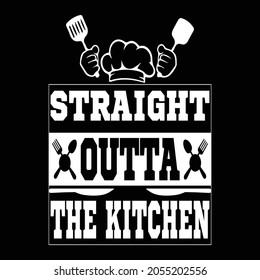 straight the kitchen T-shirt design