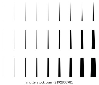 Straight Line Collection Set dotted