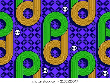 straight line and curve, Africa Abstract Seamless Pattern,textile art, image and background, fashion artwork for print, vector file eps10.