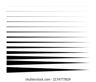straight line design thick to thin horizontal