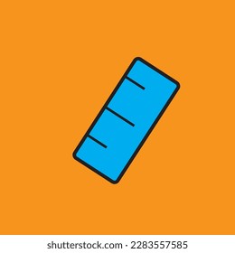 Una línea recta de marcas pares separadas, que se utiliza para medir o alinear objetos en diseño, construcción o artesanía.
