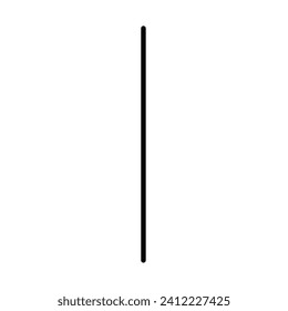 Straight Line Icon. Gerade Element
