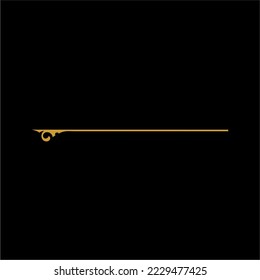 straight line ornament vector has a motif at the end