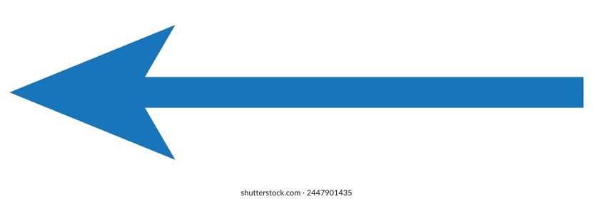 Straight line with point on start and arrow on finish. Symbol of direction, aim, target, path, easy challenge, fast way, ideal plan isolated on white background. Vector graphic illustration