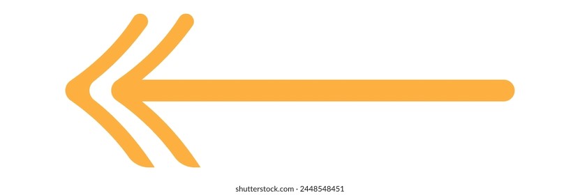Straight line with point on start and arrow on finish. Symbol of direction, aim, target, path, easy challenge, fast way, ideal plan isolated on white background. Vector graphic illustration
