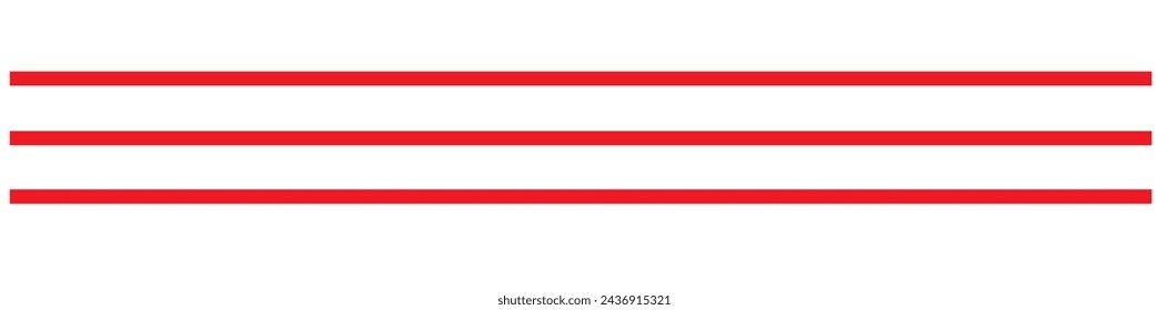 Straight line, stripe series from thin to thick