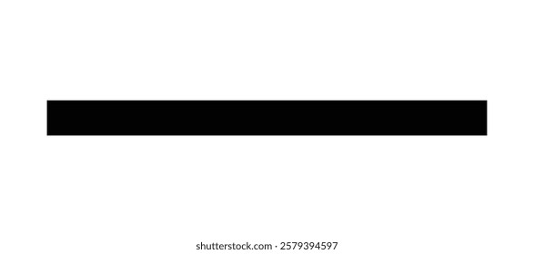 Straight line, stripe series from thin to thick