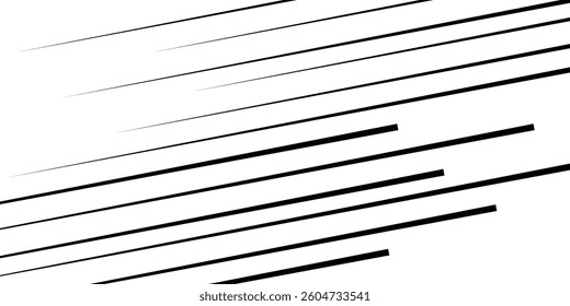 Straight line stripe series from thin to thick. vector ilustration