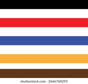 Línea recta, serie de rayas de delgado a grueso. más archivo de Vector de línea de color
