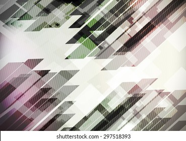 Straight Lines Abstract Background - Vector Illustration