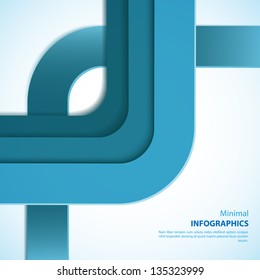 Straight lines abstract vector background