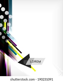 Straight lines abstract vector background. For brochure, presentation, web background, print production