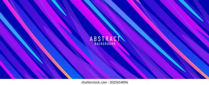 Straight lines abstract vector background, paint stains streched and create texture, bluish background