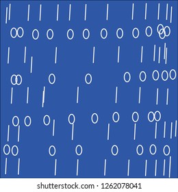 straight lines and circles,blue background