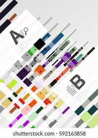 Straight lines geometrical abstract background
