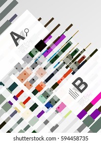 Straight lines geometrical abstract background