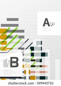 Straight lines geometrical abstract background