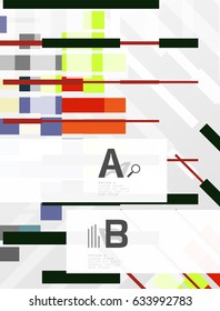 Straight lines geometrical abstract background