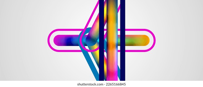 Straight lines minimalist abstract background with fluid colors. Vector Illustration For Wallpaper, Banner, Background, Card, Book Illustration, landing page