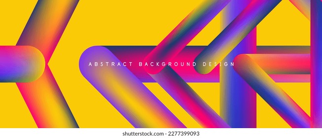 Gerade Linien, minimalistisch abstrakter Hintergrund mit fließenden Farben. Vektorgrafik für Bildschirmhintergründe, Banner, Hintergrund, Karte, Buchillustration, Landing-Page