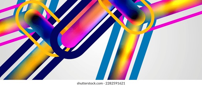 Straight lines minimalist abstract background with fluid colors. Vector Illustration For Wallpaper, Banner, Background, Card, Book Illustration, landing page