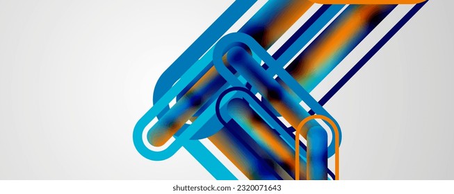 Straight lines minimalist abstract background with fluid colors. Vector Illustration For Wallpaper, Banner, Background, Card, Book Illustration, landing page