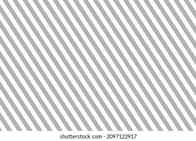 Straight lines pattern. Gray background texture. Diagonal stripes on white background. Abstract seamless wallpaper. Vintage design. Simple graphic banner for scrapbook and decorative style. Vector.