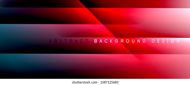 Líneas rectas con sombras y luz sobre el fondo del degradado. Fondo abstracto de degradado de color simple y moderno con efecto de línea de sombra recta dinámica. Ilustración De Vectores Para Papel De Fondo De Pantalla, Banner