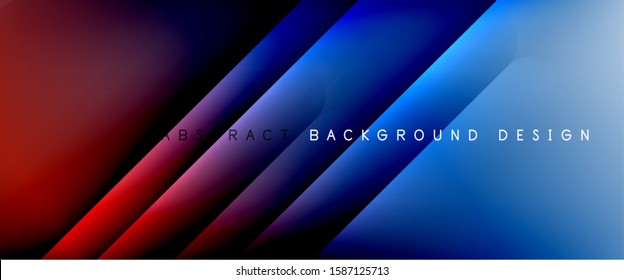 Straight lines with shadows and light on gradient background. Trendy simple fluid color gradient abstract background with dynamic straight shadow line effect. Vector Illustration For Wallpaper, Banner