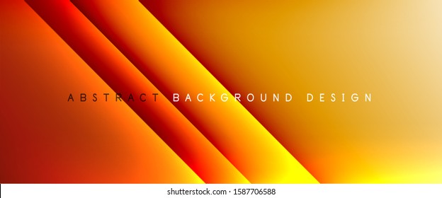 Líneas rectas con sombras y luz sobre el fondo del degradado. Fondo abstracto de degradado de color simple y moderno con efecto de línea de sombra recta dinámica. Ilustración De Vectores Para Papel De Fondo De Pantalla, Banner