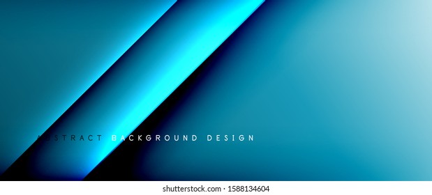 Straight lines with shadows and light on gradient background. Trendy simple fluid color gradient abstract background with dynamic straight shadow line effect. Vector Illustration For Wallpaper, Banner