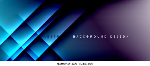 Straight lines with shadows and light on gradient background. Trendy simple fluid color gradient abstract background with dynamic straight shadow line effect. Vector Illustration For Wallpaper, Banner