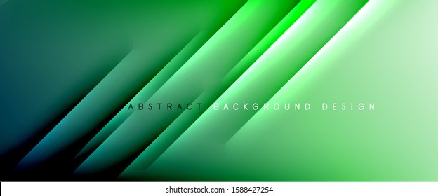 Líneas rectas con sombras y luz sobre el fondo del degradado. Fondo abstracto de degradado de color simple y moderno con efecto de línea de sombra recta dinámica. Ilustración De Vectores Para Papel De Fondo De Pantalla, Banner