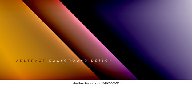 Straight lines with shadows and light on gradient background. Trendy simple fluid color gradient abstract background with dynamic straight shadow line effect. Vector Illustration For Wallpaper, Banner