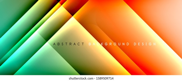 Líneas rectas con sombras y luz sobre el fondo del degradado. Fondo abstracto de degradado de color simple y moderno con efecto de línea de sombra recta dinámica. Ilustración De Vectores Para Papel De Fondo De Pantalla, Banner