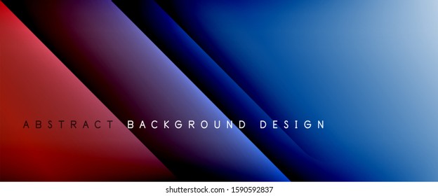 Líneas rectas con sombras y luz sobre el fondo del degradado. Fondo abstracto de degradado de color simple y moderno con efecto de línea de sombra recta dinámica. Ilustración De Vectores Para Papel De Fondo De Pantalla, Banner