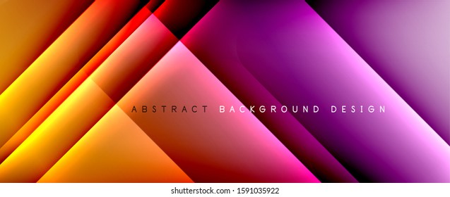 Líneas rectas con sombras y luz sobre el fondo del degradado. Fondo abstracto de degradado de color simple y moderno con efecto de línea de sombra recta dinámica. Ilustración De Vectores Para Papel De Fondo De Pantalla, Banner