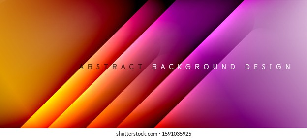 Straight lines with shadows and light on gradient background. Trendy simple fluid color gradient abstract background with dynamic straight shadow line effect. Vector Illustration For Wallpaper, Banner