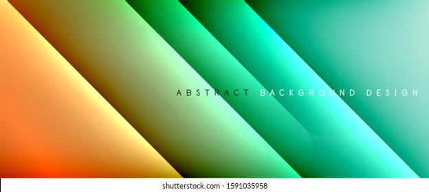 Líneas rectas con sombras y luz sobre el fondo del degradado. Fondo abstracto de degradado de color simple y moderno con efecto de línea de sombra recta dinámica. Ilustración De Vectores Para Papel De Fondo De Pantalla, Banner