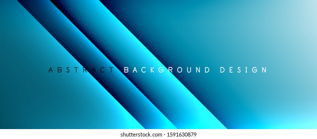 Straight lines with shadows and light on gradient background. Trendy simple fluid color gradient abstract background with dynamic straight shadow line effect. Vector Illustration For Wallpaper, Banner