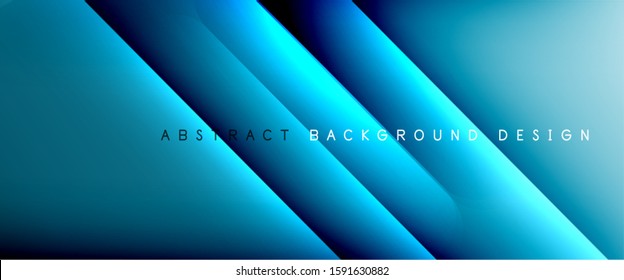 Líneas rectas con sombras y luz sobre el fondo del degradado. Fondo abstracto de degradado de color simple y moderno con efecto de línea de sombra recta dinámica. Ilustración De Vectores Para Papel De Fondo De Pantalla, Banner
