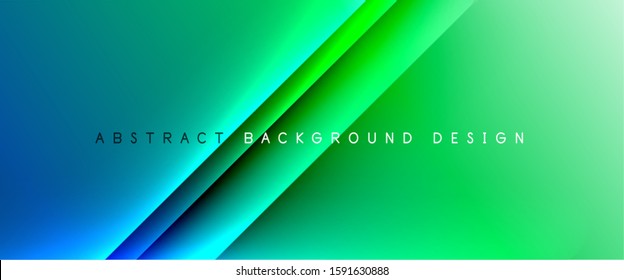 Straight lines with shadows and light on gradient background. Trendy simple fluid color gradient abstract background with dynamic straight shadow line effect. Vector Illustration For Wallpaper, Banner