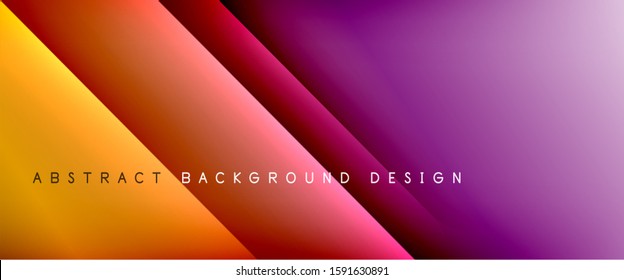 Straight lines with shadows and light on gradient background. Trendy simple fluid color gradient abstract background with dynamic straight shadow line effect. Vector Illustration For Wallpaper, Banner