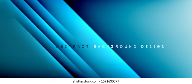 Straight lines with shadows and light on gradient background. Trendy simple fluid color gradient abstract background with dynamic straight shadow line effect. Vector Illustration For Wallpaper, Banner