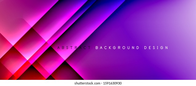 Líneas rectas con sombras y luz sobre el fondo del degradado. Fondo abstracto de degradado de color simple y moderno con efecto de línea de sombra recta dinámica. Ilustración De Vectores Para Papel De Fondo De Pantalla, Banner