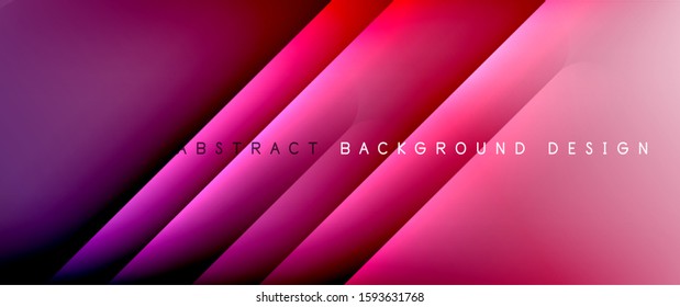Líneas rectas con sombras y luz sobre el fondo del degradado. Fondo abstracto de degradado de color simple y moderno con efecto de línea de sombra recta dinámica. Ilustración De Vectores Para Papel De Fondo De Pantalla, Banner