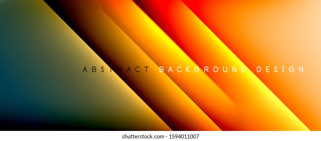 Líneas rectas con sombras y luz sobre el fondo del degradado. Fondo abstracto de degradado de color simple y moderno con efecto de línea de sombra recta dinámica. Ilustración De Vectores Para Papel De Fondo De Pantalla, Banner