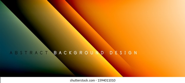 Straight lines with shadows and light on gradient background. Trendy simple fluid color gradient abstract background with dynamic straight shadow line effect. Vector Illustration For Wallpaper, Banner